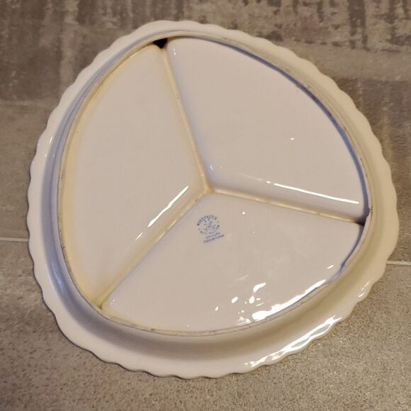 Vintage Floral 3 Section Ceramic Dish - Picture 5 of 6